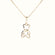 14K Gold Bear Cub Pendant Necklace