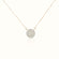 14K Gold Celestial Sparkle Disc Necklace