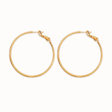 18K Gold Plated Hoop Earrings