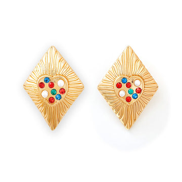 18K Gold Plated Vintage Geometric Earrings