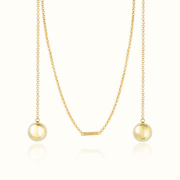 18K Gold Plated Long Chain Necklace