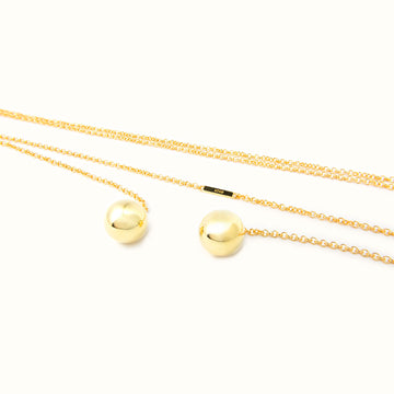 18K Gold Plated Long Chain Necklace