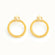 18K Gold Plated Vermeil Seashell Elegance Earrings