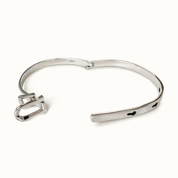 925 Sterling Silver Buckle Bracelet