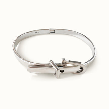 925 Sterling Silver Buckle Bracelet