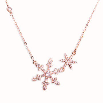 925 Sterling Silver Snowflake Pendant Necklace