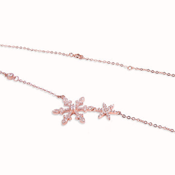 925 Sterling Silver Snowflake Pendant Necklace