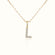 9K Gold Personalized Initial Pendant Necklace