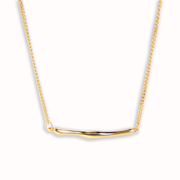 18K Gold Plated Vermeil Irregular Minimalist Pendant Necklace