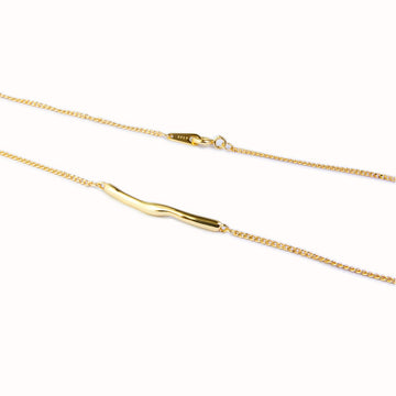 18K Gold Plated Vermeil Irregular Minimalist Pendant Necklace