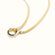 18K Gold Plated Vermeil Enigmatic Snake Bone Chain Necklace