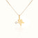 14K Gold Gingerbread Man Necklace